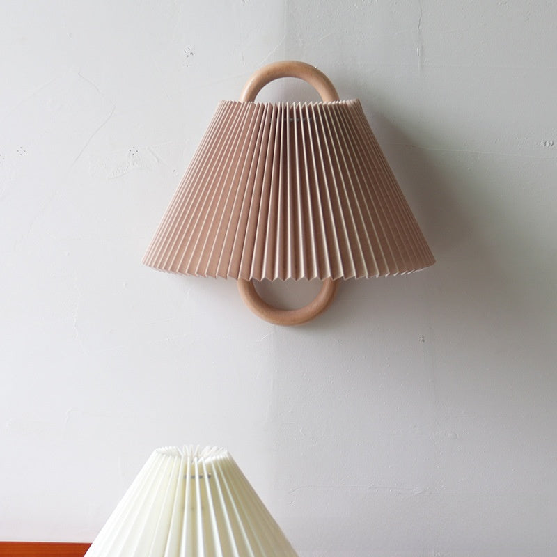 Retro Solid Wood Wall Lamp – Rustic Wooden Wall Sconce for Living Room