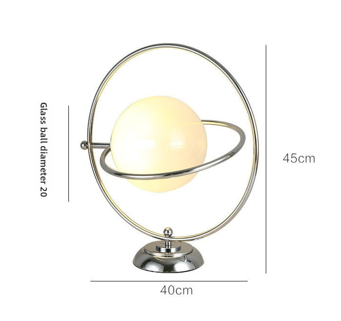 Rotating Moon Table Lamp – Vintage Celestial Decorative Lamp for Bedroom & Office