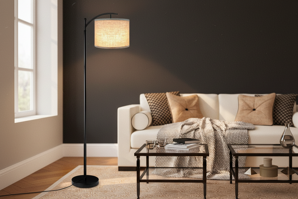Modern European Arc Floor Lamp – Elegant Standing Lamp for Living Room & Bedroom
