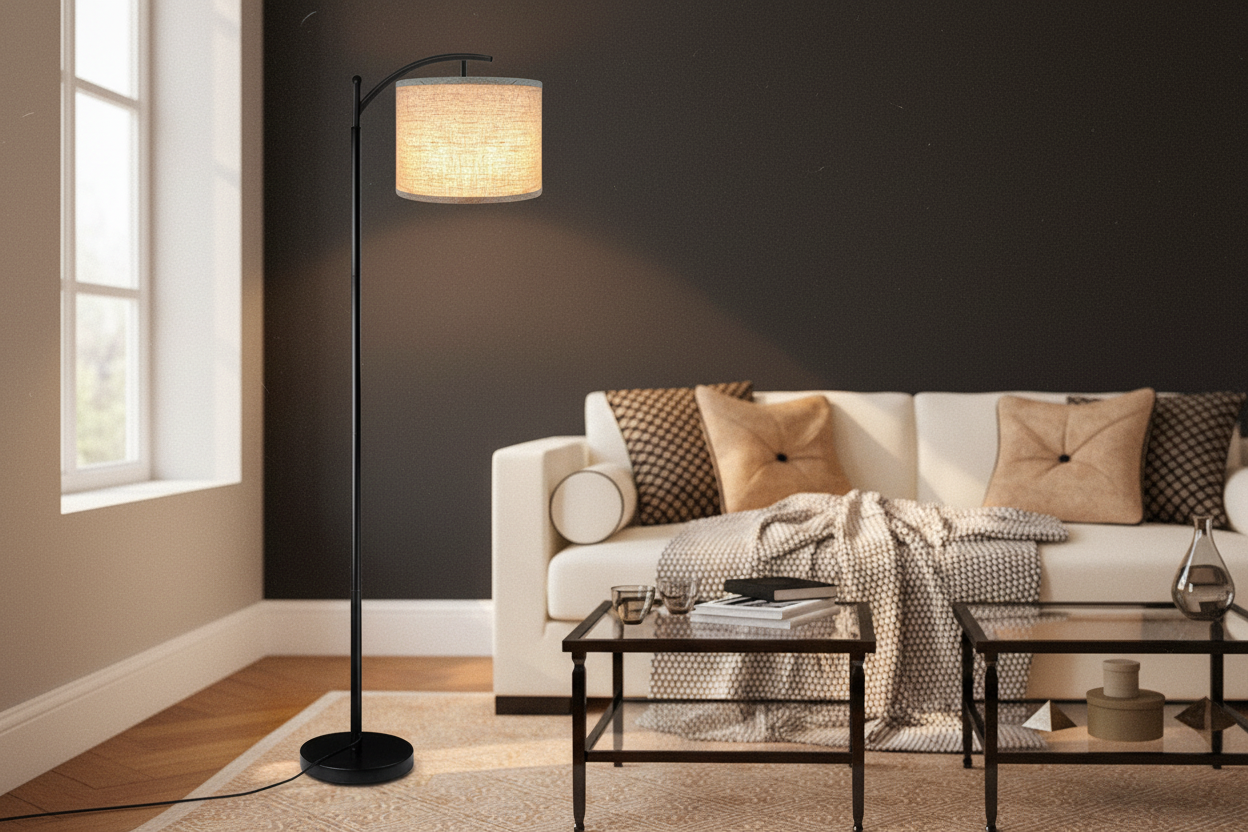 Modern European Arc Floor Lamp – Elegant Standing Lamp for Living Room & Bedroom
