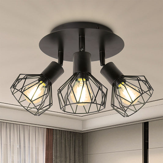 Matte Onyx Radial Mount Light