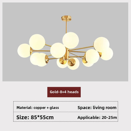 Magic Bean Cluster Chandelier – Modern Abstract Ceiling Light for Living Room