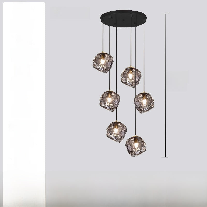 Nordic Lava Abstract Chandelier – Modern Sculptural Ceiling Light for Living Room