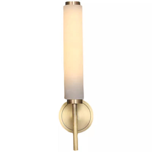 Vintage Nordic Natural Alabaster Wall Lamp – Stone Wall Sconce for Living Room
