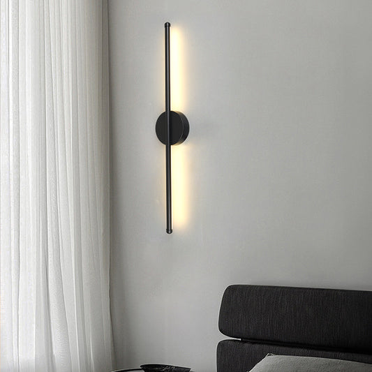 Nordic Linear Wall Light – Scandinavian Style Indoor Wall Lamp for Bedroom
