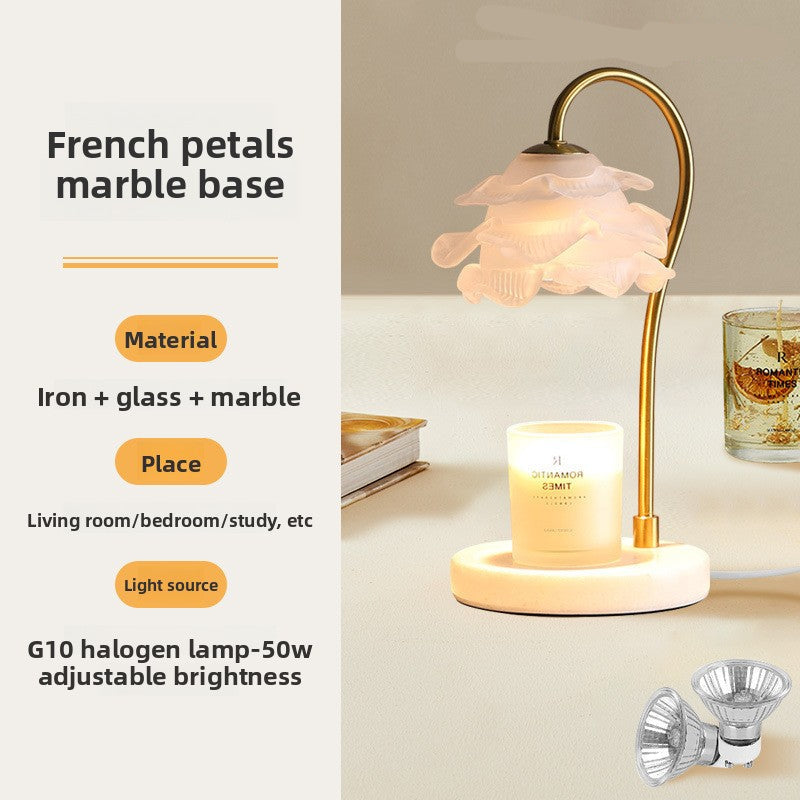 French Handmade Wax Melt Night Light – Decorative Aromatherapy Lamp for Home
