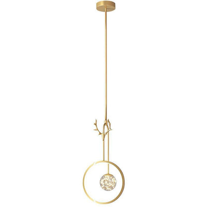 Antler Branch Chandelier – Rustic Starry Sky Pendant Light for Bedroom & Living Room