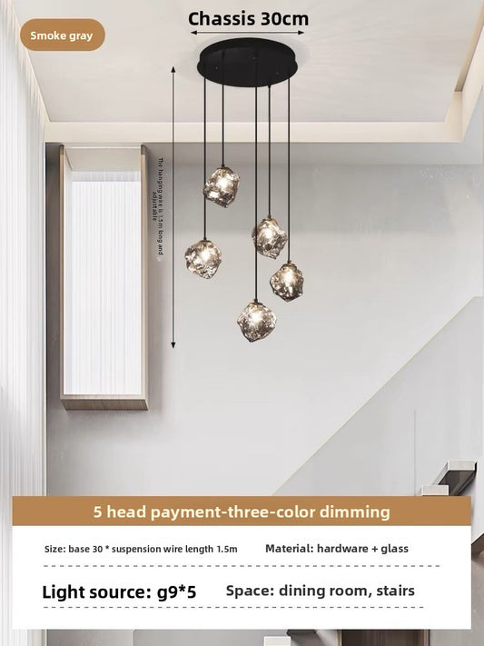 Nordic Lava Abstract Chandelier – Modern Sculptural Ceiling Light for Living Room