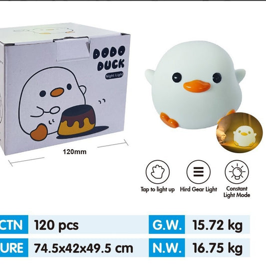 Rubber Duck USB Night Light – Cute Silicone Glow Lamp for Kids & Nursery