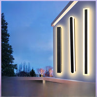 Acrylic Shell LED Strip Wall Light – Modern Waterproof Linear Wall Sconce for Outdoor Courtyards & Gardens