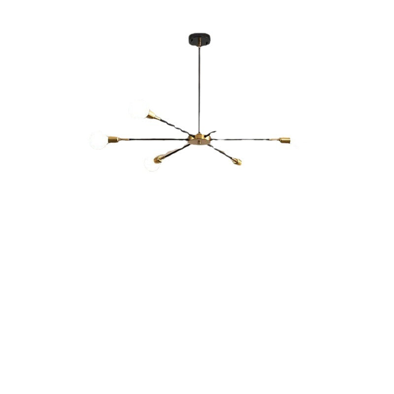 Sputnik Chandelier Mid-Century Modern – Starburst Ceiling Light for Living Room