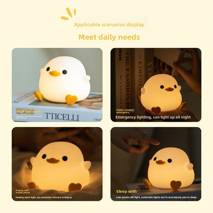 Rubber Duck USB Night Light – Cute Silicone Glow Lamp for Kids & Nursery
