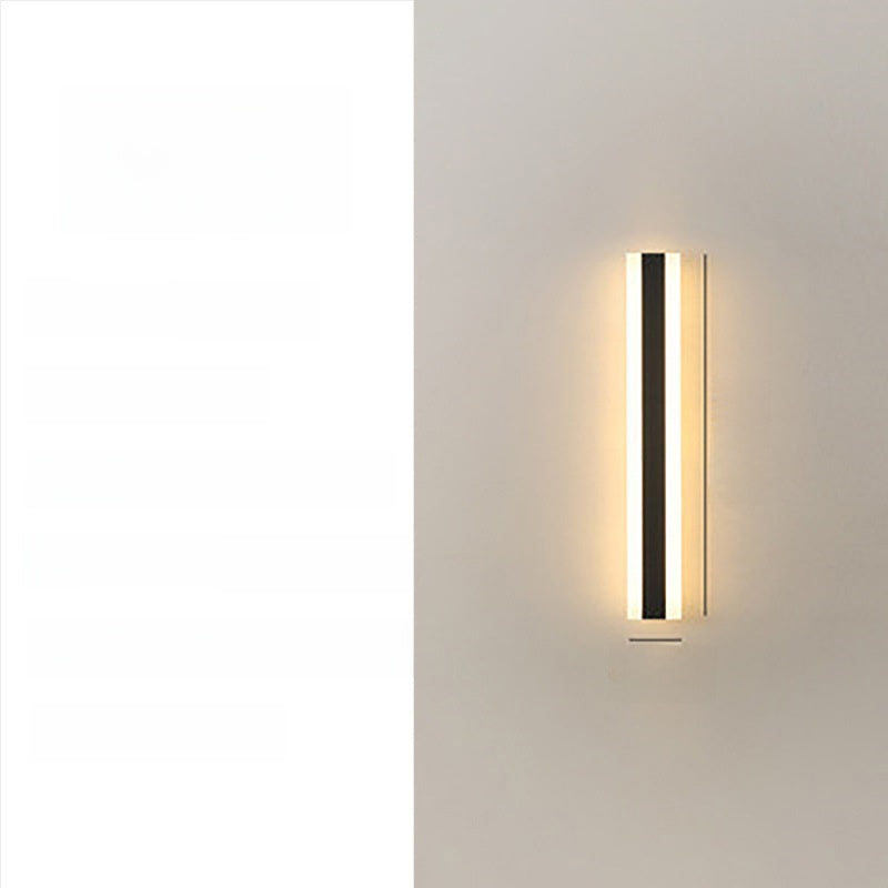Acrylic Shell LED Strip Wall Light – Modern Waterproof Linear Wall Sconce for Outdoor Courtyards & Gardens