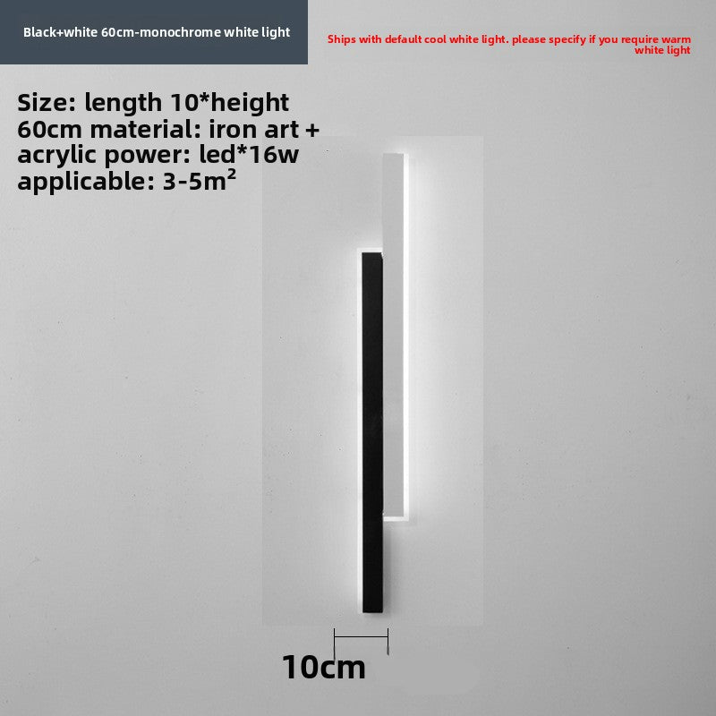 Slim Strip LED Wall Light – Minimalist Indoor Wall Sconce for Bedroom & Living Room