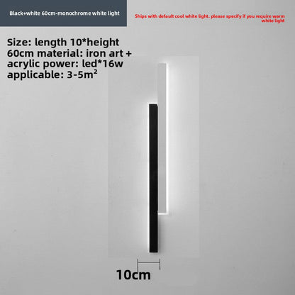Slim Strip LED Wall Light – Minimalist Indoor Wall Sconce for Bedroom & Living Room