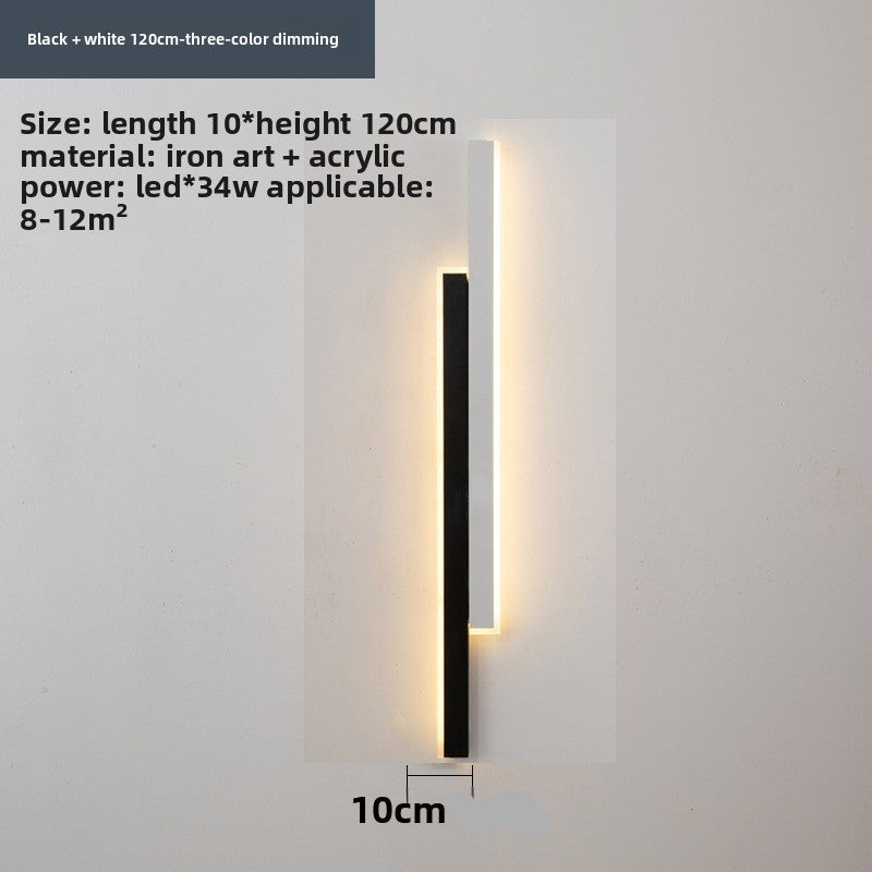 Slim Strip LED Wall Light – Minimalist Indoor Wall Sconce for Bedroom & Living Room