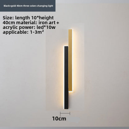 Slim Strip LED Wall Light – Minimalist Indoor Wall Sconce for Bedroom & Living Room