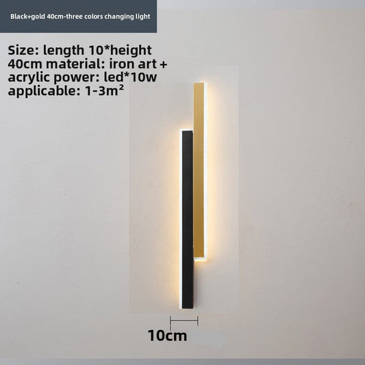 Slim Strip LED Wall Light – Minimalist Indoor Wall Sconce for Bedroom & Living Room