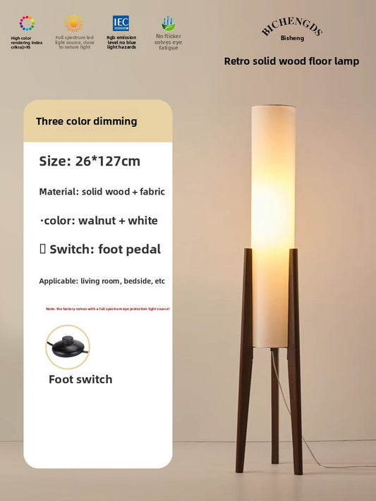 Retro Patina Floor Lamp – Vintage Industrial Standing Lamp for Living Room