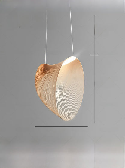 Layered Rattan Pendant Light – Boho Sculptural Woven Hanging Lamp for Living Room