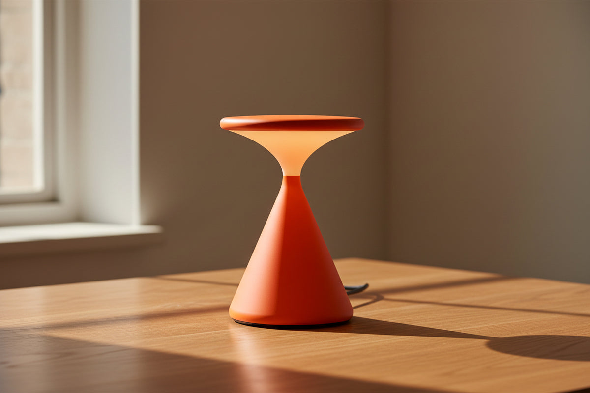 Hourglass Table Lamp – Sensory Dimmable Aura LED Bedside Light for Bedroom