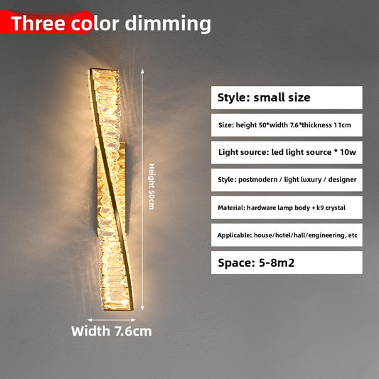 Twisted Spiral Wall Sconce – Unique Sculptural LED Wall Light for Living Room