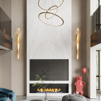 Twisted Spiral Wall Sconce – Unique Sculptural LED Wall Light for Living Room
