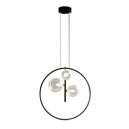 Nordic Iron Bubble Chandelier – Modern Glass Ball Cluster Ceiling Light