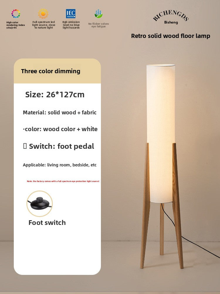 Retro Patina Floor Lamp – Vintage Industrial Standing Lamp for Living Room