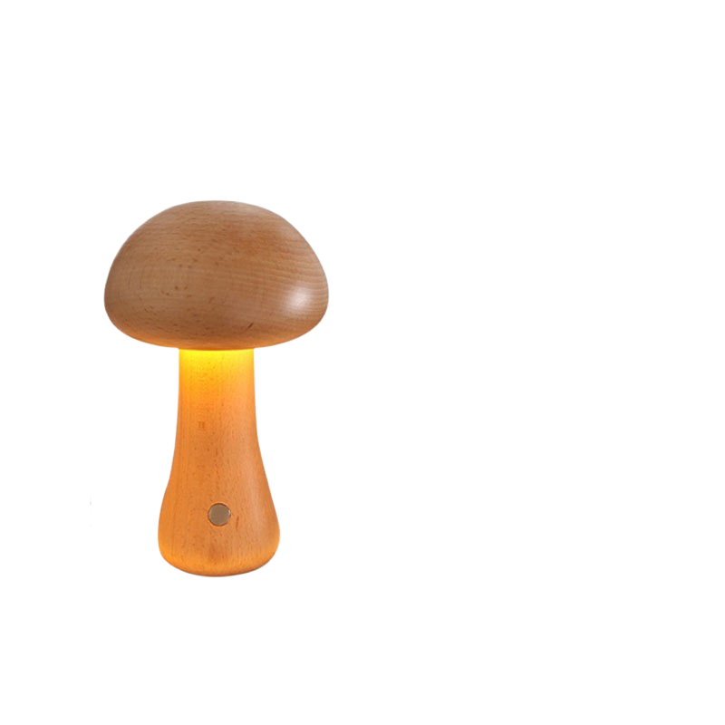 Oslo Mushroom Table Lamp – Retro Scandinavian LED Bedside Lamp for Bedroom