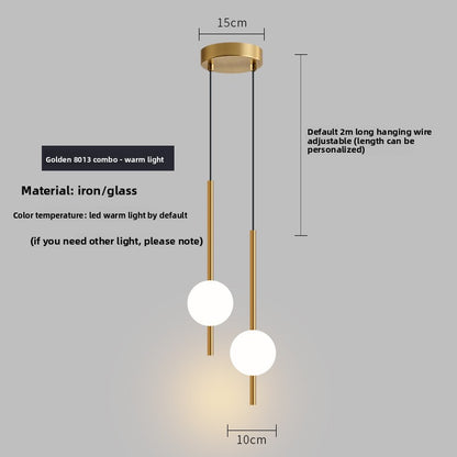 Minimalist Globe Pendant Light – Frosted Glass Ball Hanging Lamp for Living Room