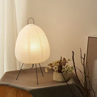 Japanese Washi Paper Floor Lamp – Wabi-Sabi Style Ambient Night Light