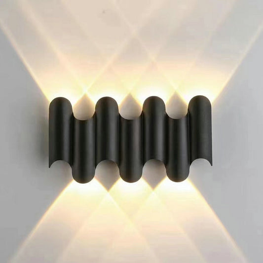 Modern Radiant Outdoor Wall Light – Waterproof LED Exterior Wall Sconce