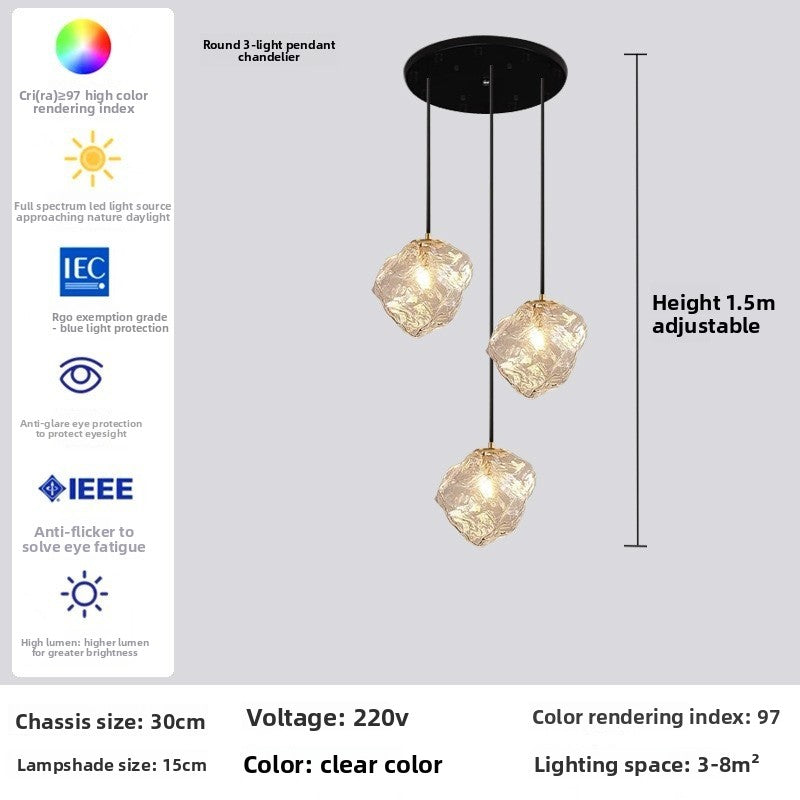 Nordic Lava Abstract Chandelier – Modern Sculptural Ceiling Light for Living Room