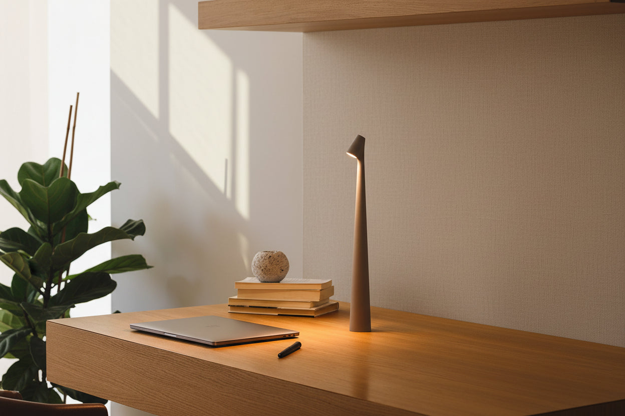 Mini Ambient Table Lamp – Small Minimalist Bedside Lamp for Bedroom & Nightstand