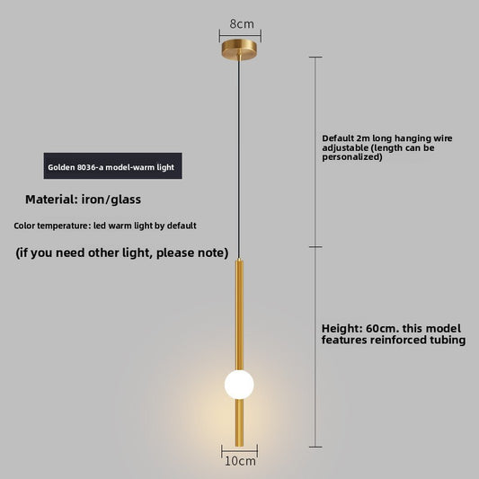 Minimalist Globe Pendant Light – Frosted Glass Ball Hanging Lamp for Living Room