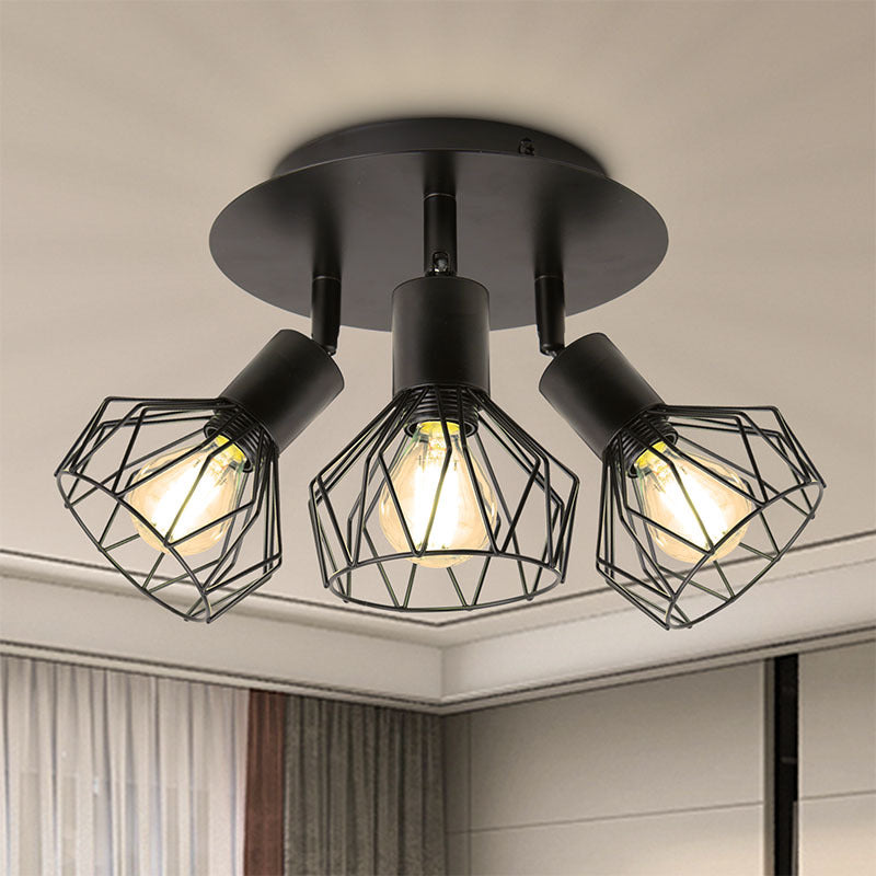 Matte Onyx Radial Mount Light