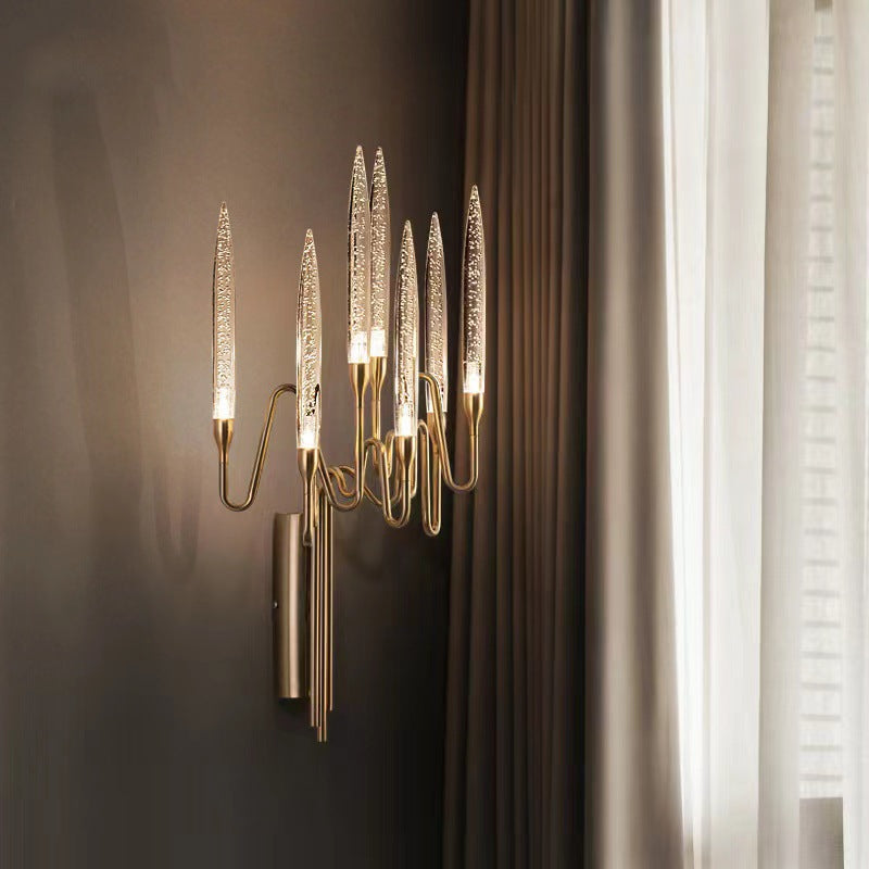 Crystal Candle Wall Sconce – Modern Decorative Wall Light for Living Room
