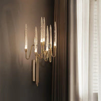 Crystal Candle Wall Sconce – Modern Decorative Wall Light for Living Room