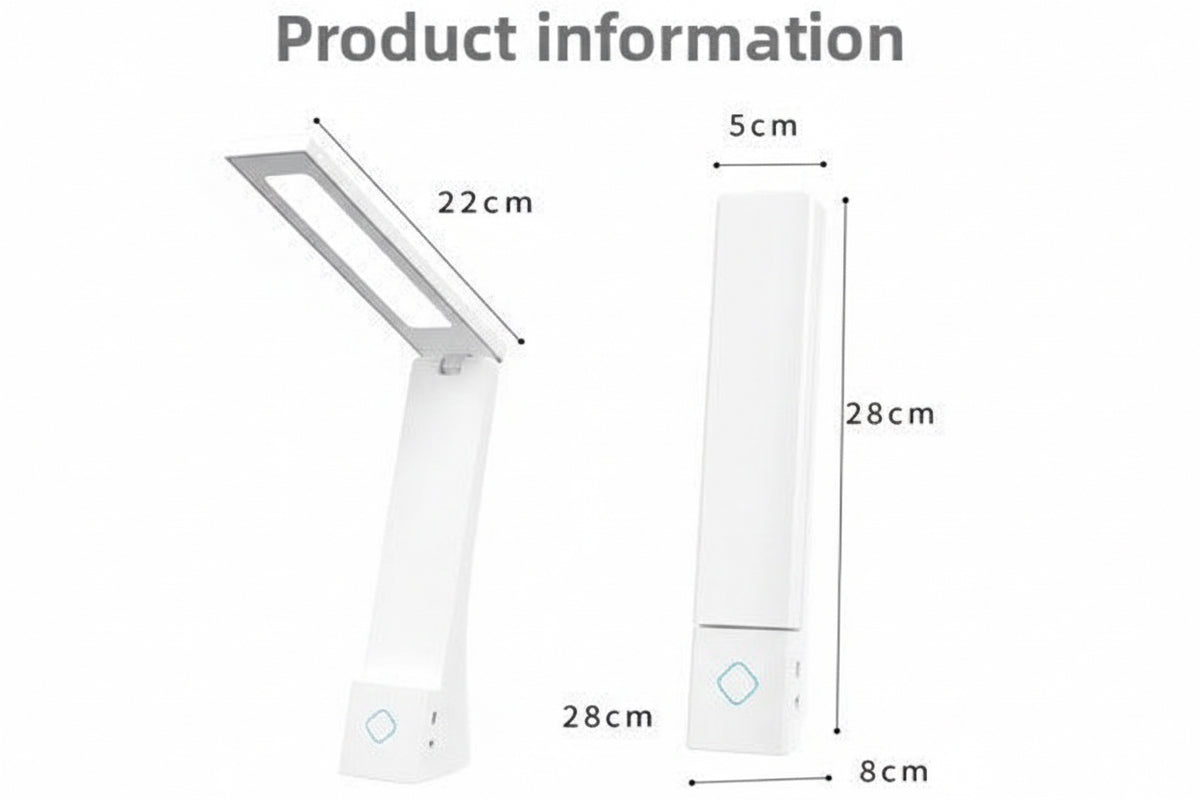 Modern LED Desk Lamp – Adjustable Arm Study Lamp for Home Office & Bedroom
