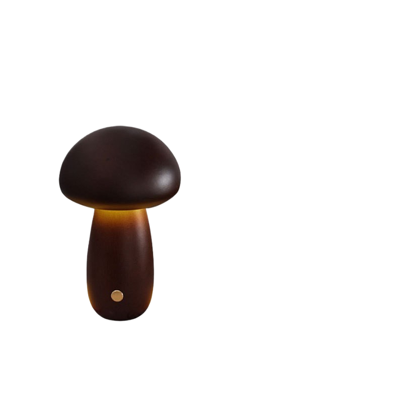 Oslo Mushroom Table Lamp – Retro Scandinavian LED Bedside Lamp for Bedroom