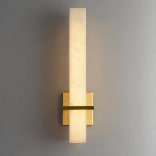 Marble Linear Wall Sconce – Modern Stone Wall Light for Bedroom & Dining Room