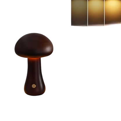 Oslo Mushroom Table Lamp – Retro Scandinavian LED Bedside Lamp for Bedroom
