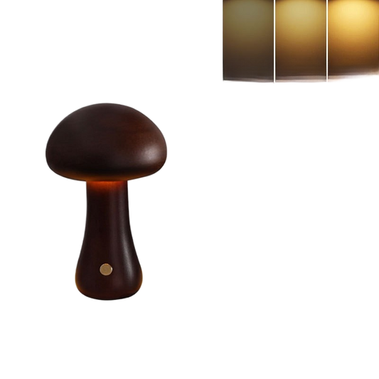 Oslo Mushroom Table Lamp – Retro Scandinavian LED Bedside Lamp for Bedroom