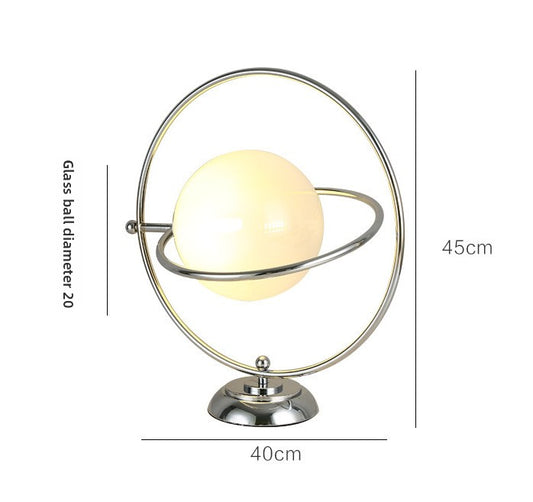 Rotating Moon Table Lamp – Vintage Celestial Decorative Lamp for Bedroom & Office