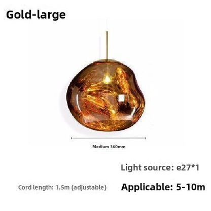 Tom Dixon Melt Lava-Like Design Pendant Light – Modern Multi-Globe Pendant Light for Dining Room & Living Room