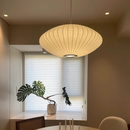 Saucer Bubble Pendant Light – Mid-Century Modern Hanging Lamp for Living Room
