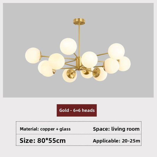 Magic Bean Cluster Chandelier – Modern Abstract Ceiling Light for Living Room