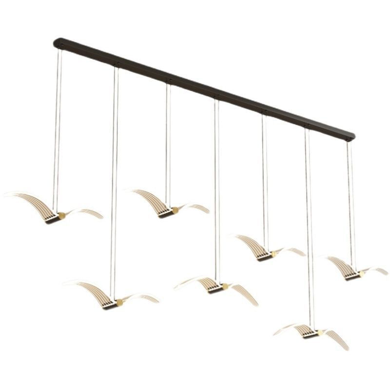 Modern Nordic Seagull Design Acrylic LED Pendant Light – Minimalist Hanging Ceiling Light for Dining Room & Kitchen