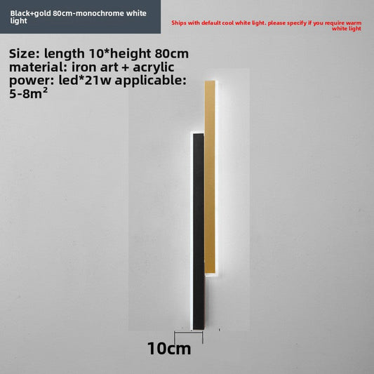 Slim Strip LED Wall Light – Minimalist Indoor Wall Sconce for Bedroom & Living Room